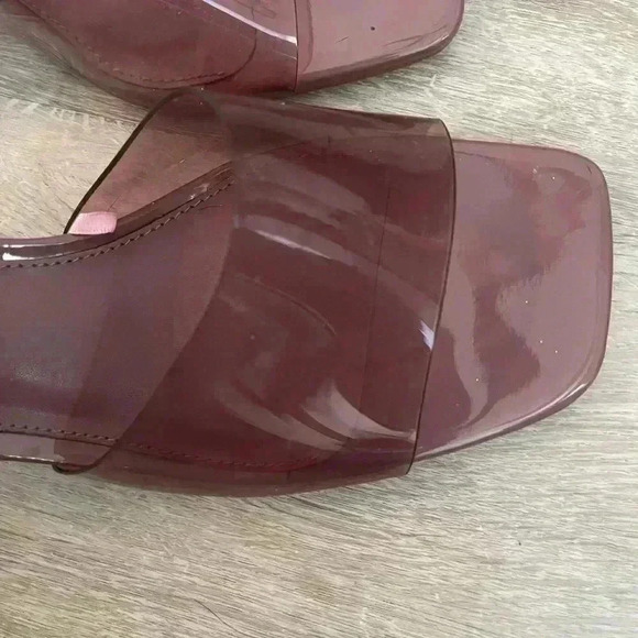 STEVE MADDEN Pance Clear PVC Purple 8 - Picture 4 of 10